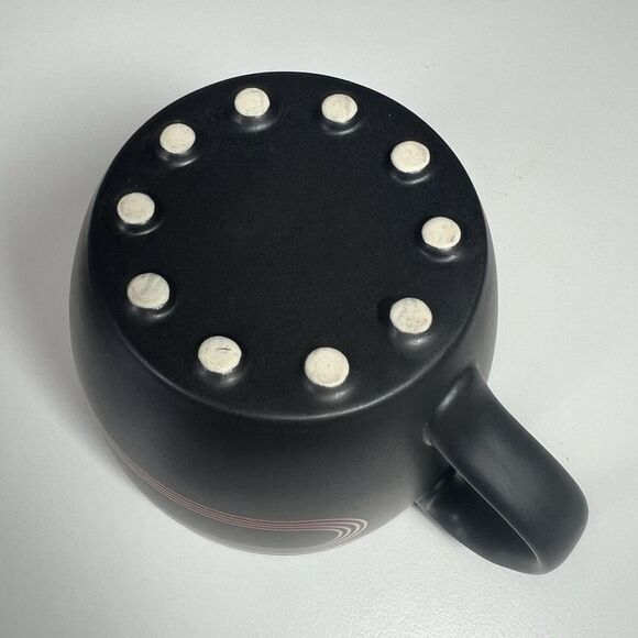 IKEA Record Coffee Cup Saucer Black & Red 7" Retro Album Graphic Pop Art - Picture 7 of 7